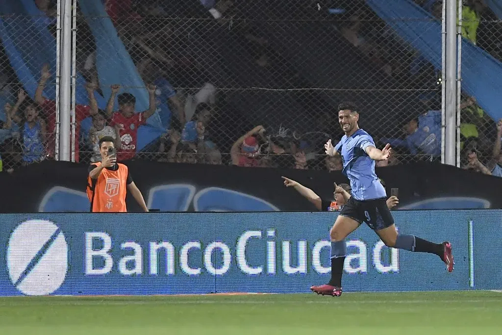 Passerini celebra su segundo gol ante Boca Juniors. (Getty Images)