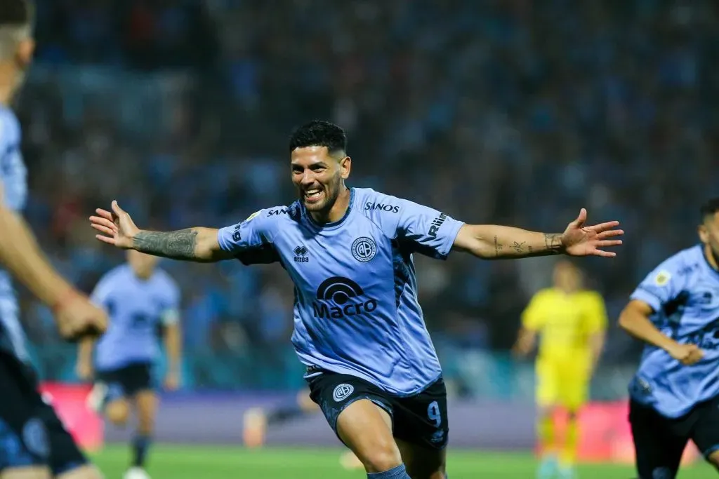 Lucas Passerini anotó en el último partido de Belgrano. (Foto: @lgpasserini)