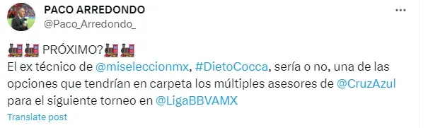 Información de Paco Arredondo