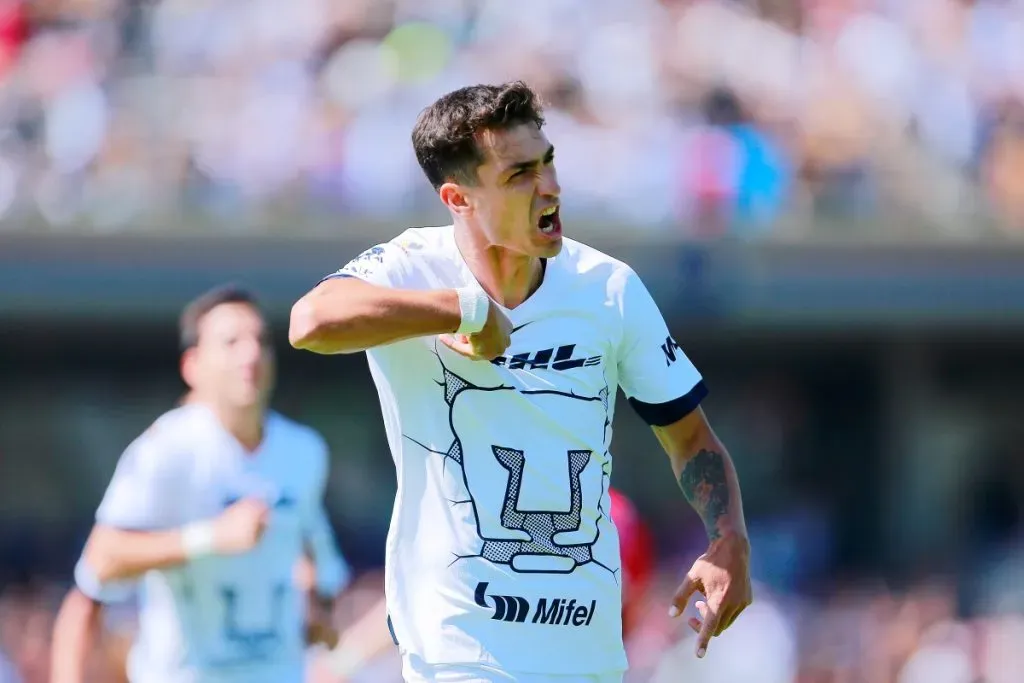 Juan Ignacio Dinenno, delantero de Pumas. (Foto: Jam Media)