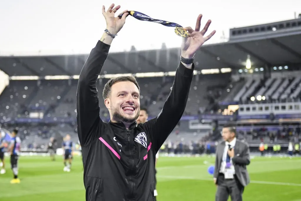 Martín Anselmi se coronó campeón de la Sudamericana en 2022 (Getty Images)