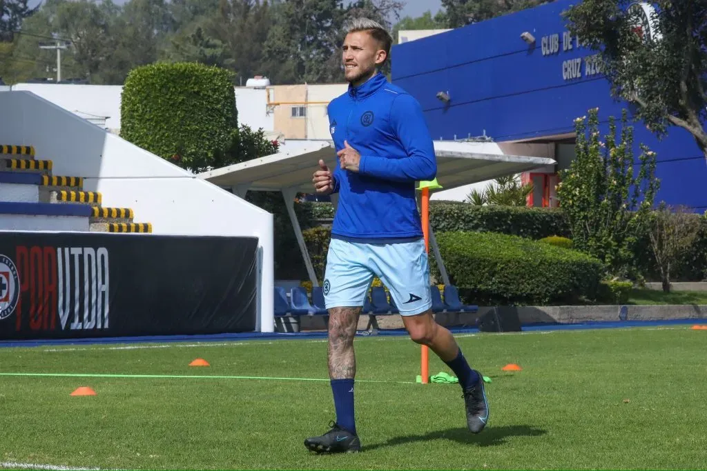 Gonzalo Piovi ya entrenó en La Noria. (Foto: Cruz Azul)