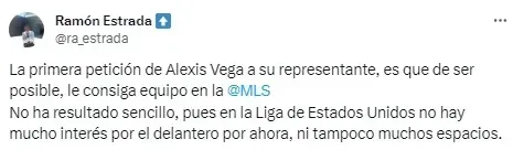 Publicación de Ramón Estrada en redes sociales