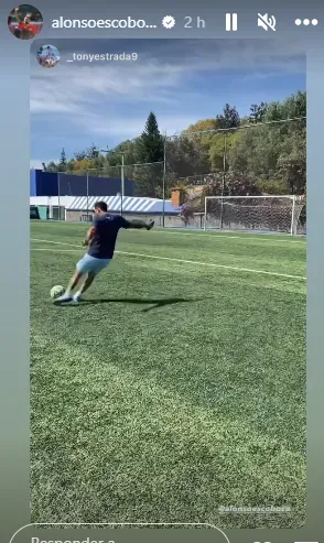 Historia que publicó Escoboza en su cuenta de Instagram