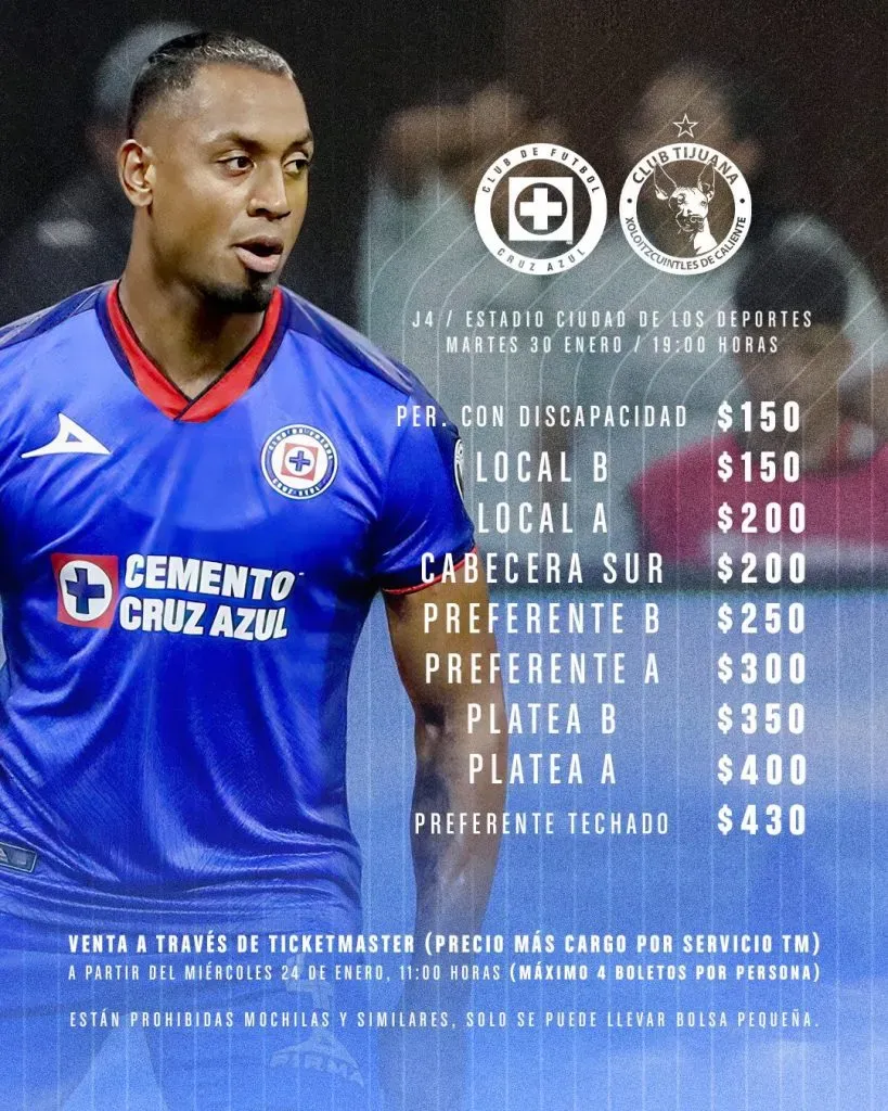 Precio de las localidades contra los Xolos de Tijuana