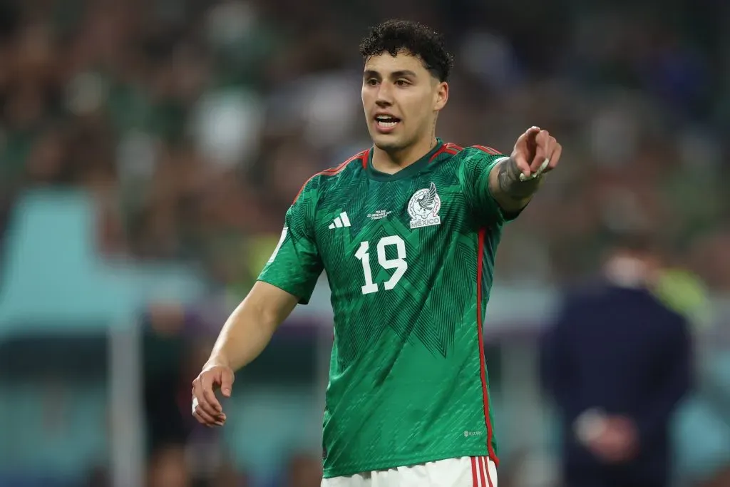 Jorge Sánchez en un partido con México (Getty)