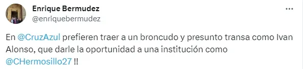Tuit del Perro Bermúdez en su cuenta de X (antes Twitter)