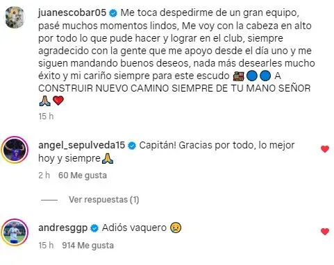 Los únicos jugadores de Cruz Azul que se despidieron de Juan Escobar (Instagram)