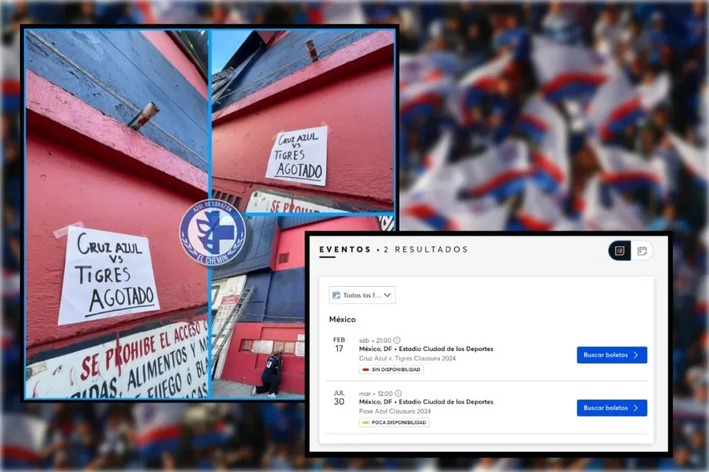 Imágenes tomadas de: cuenta de X El Chemín y Ticketmaster