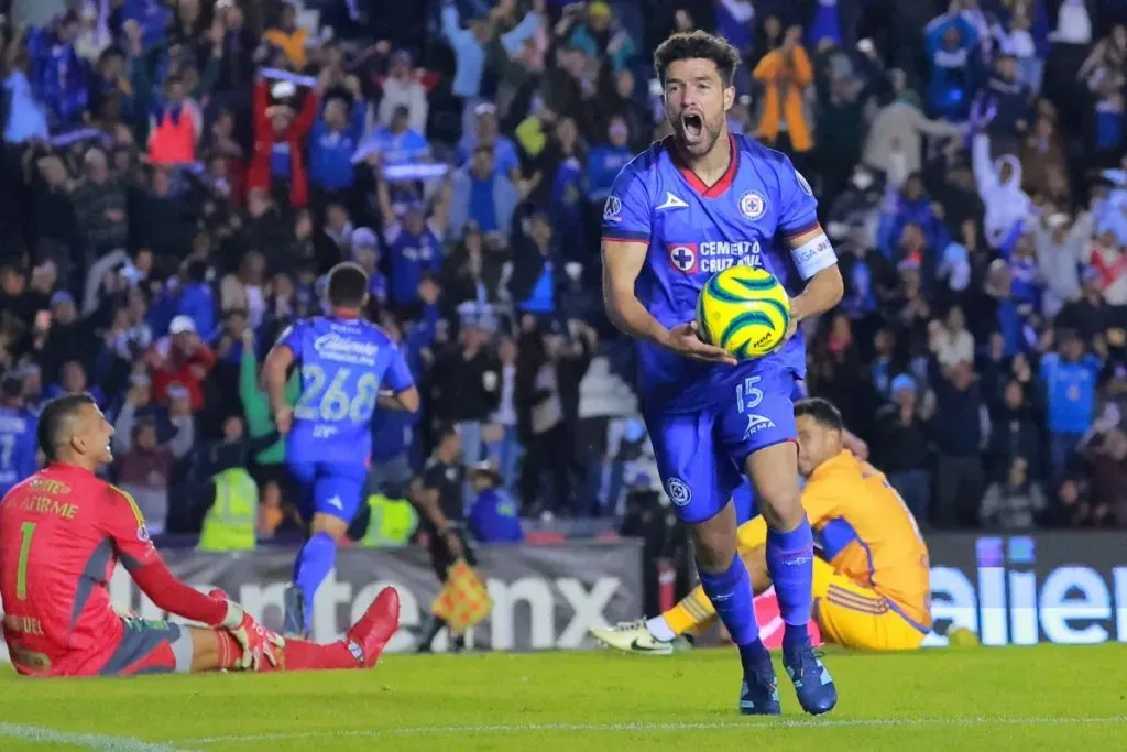Nacho Rivero celebró con todo el gol sobre Tigres. (Imago7)