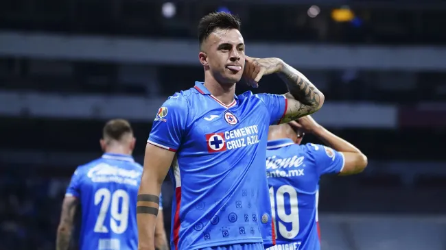 Augusto Lotti, en festejo de gol con Cruz Azul. (Imago 7)