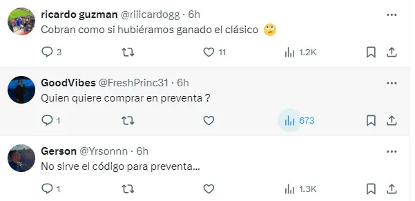 Quejas de algunos aficionados por los boletos