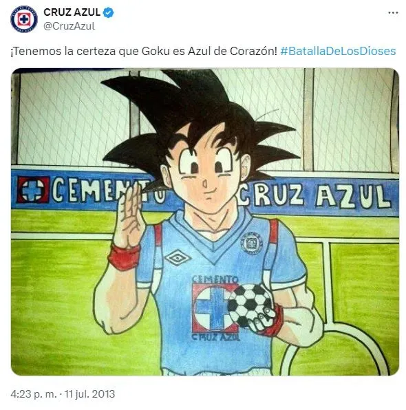 El posteo de Cruz Azul en honor a Dragon Ball que confirma el fanatismo de Akira Toriyama