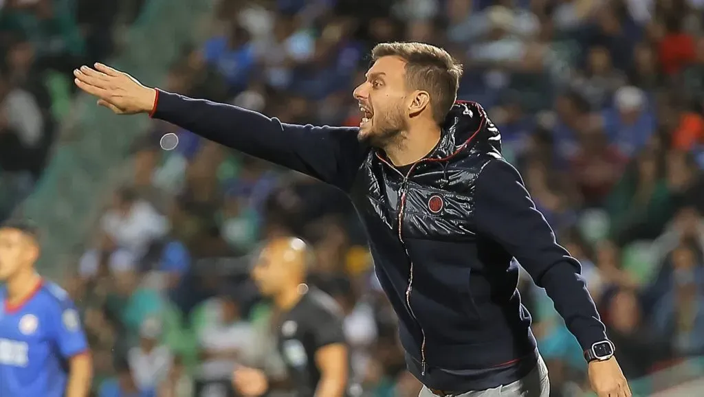 Martín Anselmi, eufórico frente a Santos Laguna. (Imago 7)