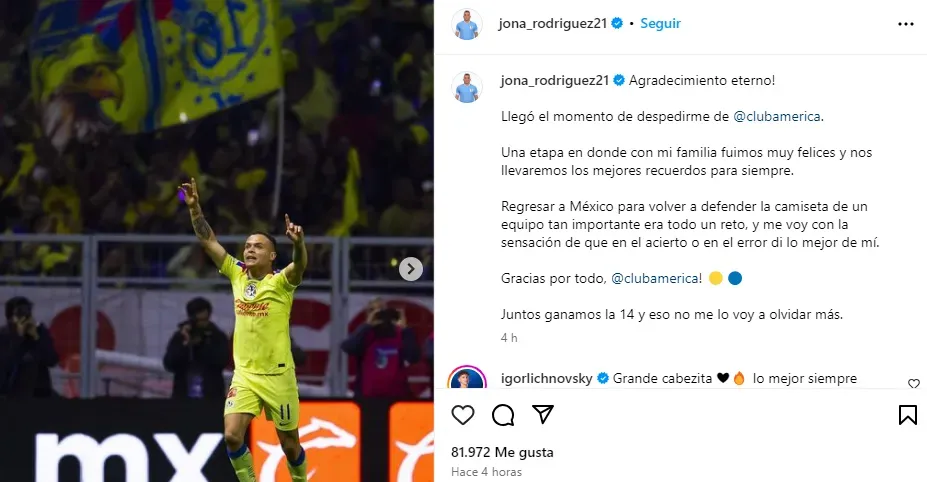 Despedida de Cabecita del América