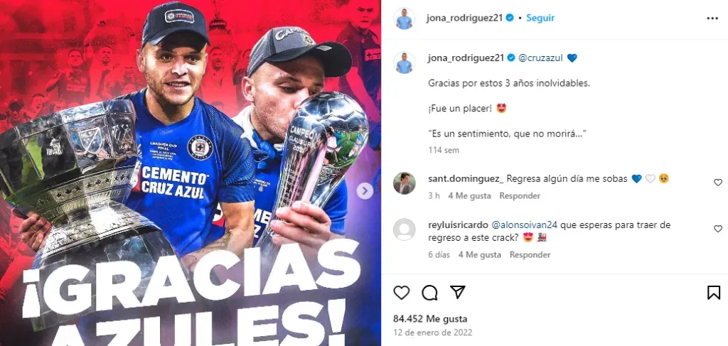 Despedida de Cabecita de Cruz Azul