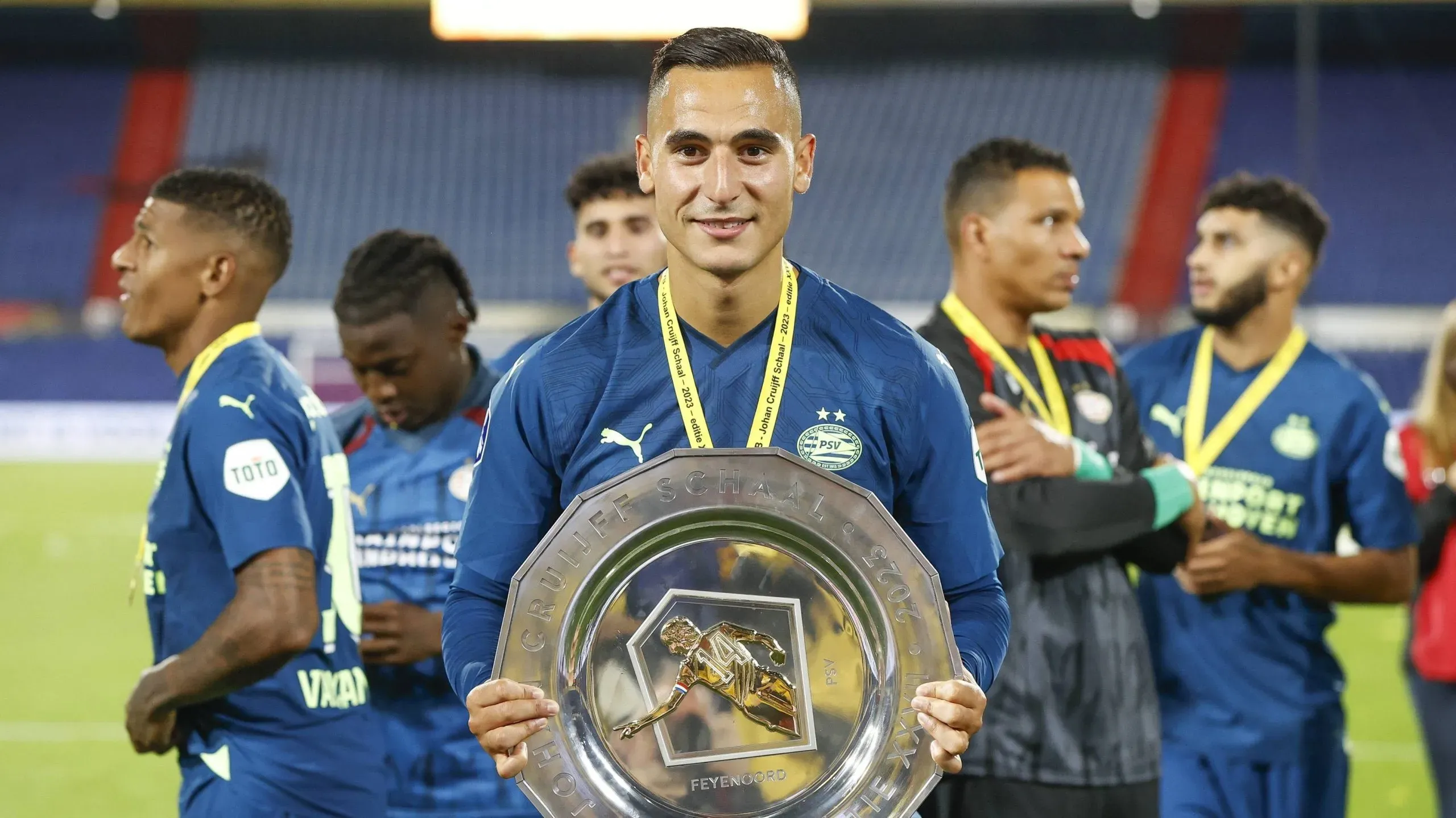 El Ghazi celebró su último título con PSV. (IMAGO)
