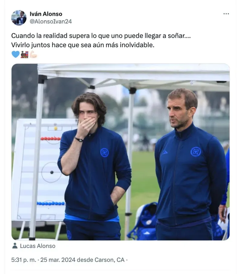 Publicación de Iván Alonso en X (antes Twitter)