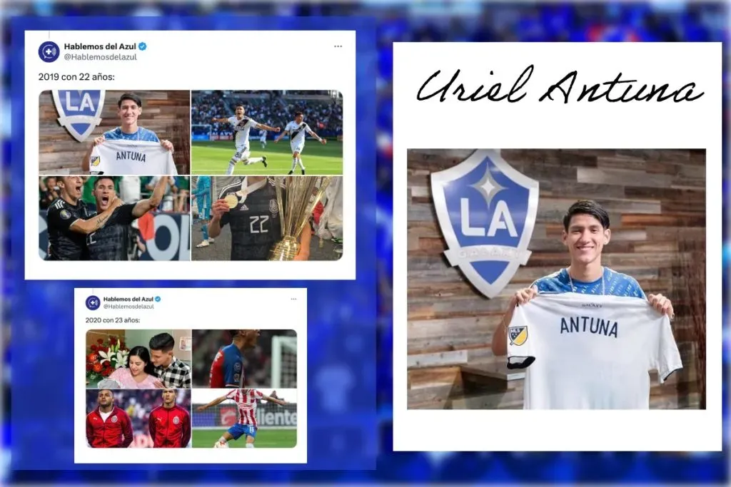 La evolución de Uriel Antuna en Instagram.