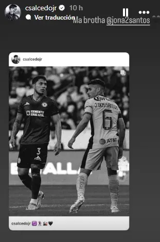 Publicación de Carlos Salcedo en Instagram