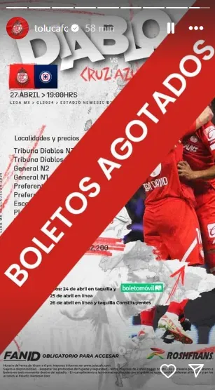 Publicación del Toluca