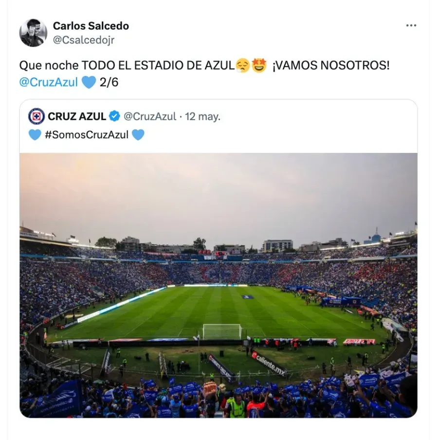 Contundente mensaje de Carlos Salcedo.