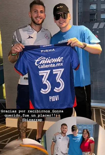 Publicación de Piovi en IG (IG Piovi)