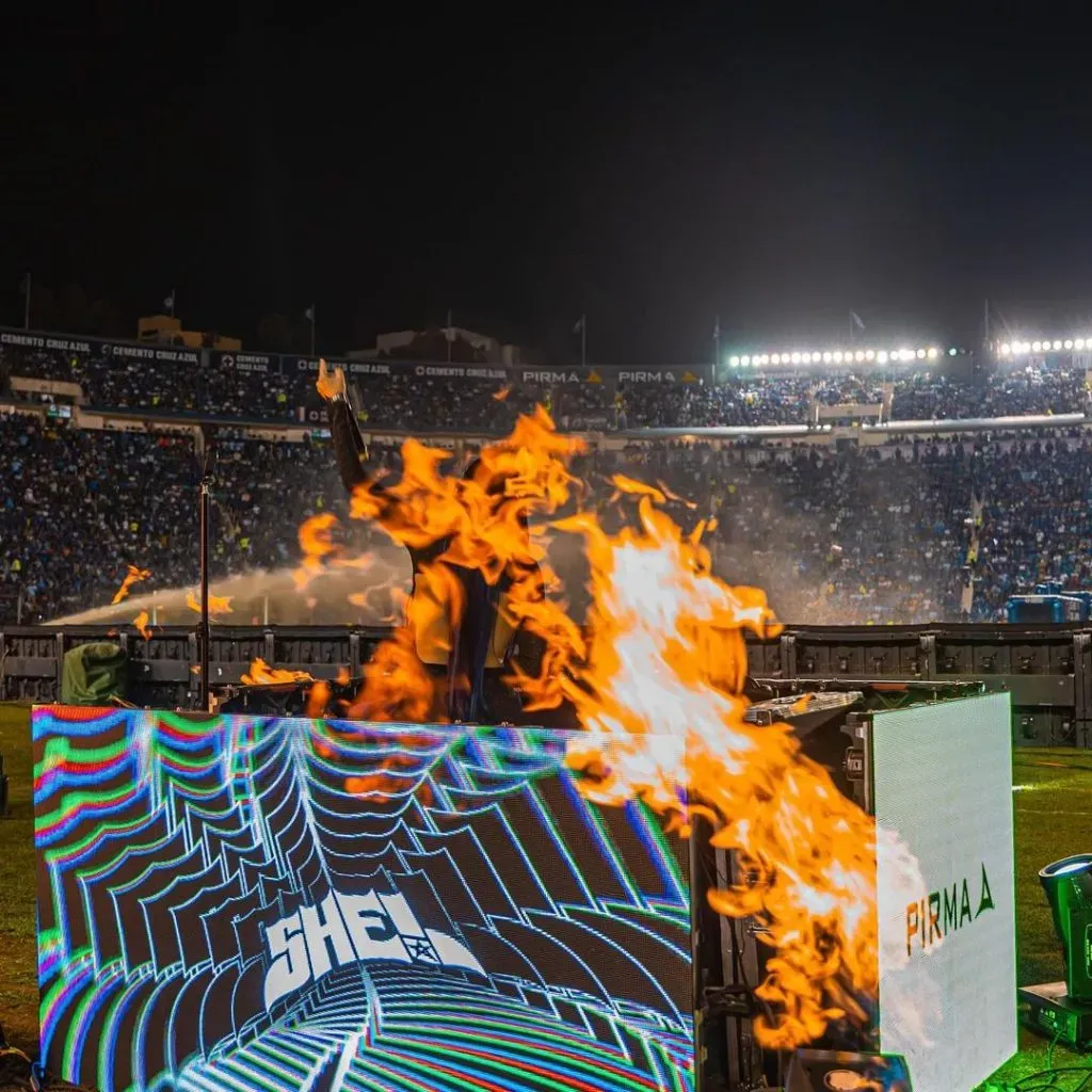 Así se veía DJ Shei durante su show de medio tiempo (DJ Shei IG)