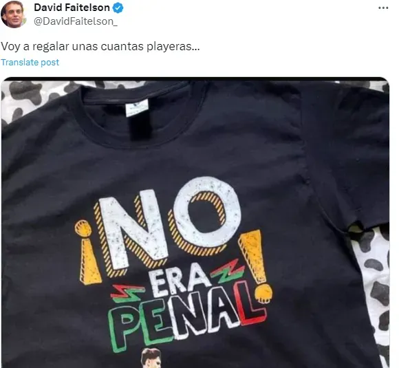 Publicación de David Faitelson