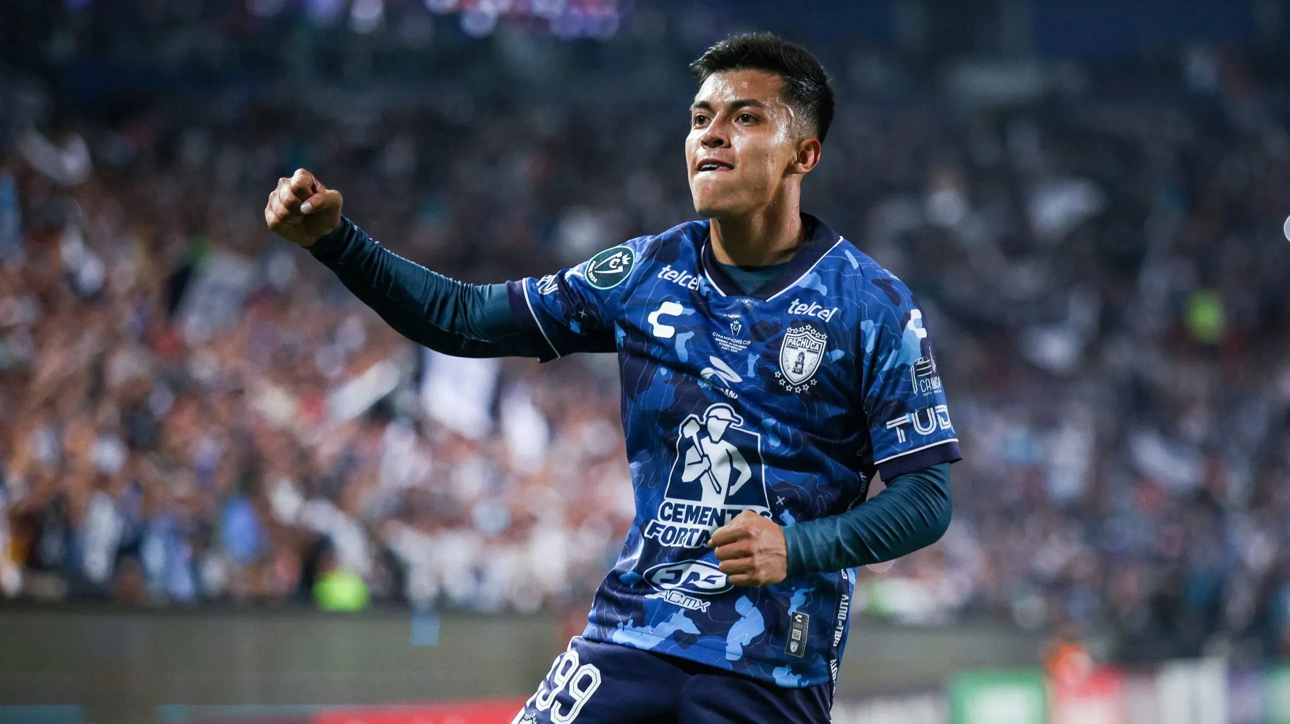 Emilio Rodríguez, en festejo durante un juego de Concachampions. (Imago 7)