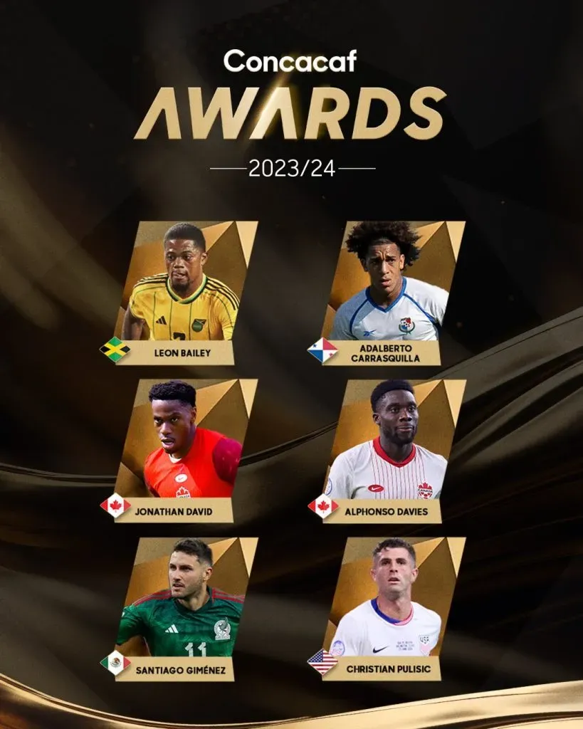 Nominados al Mejor Jugador de Concacaf 2024