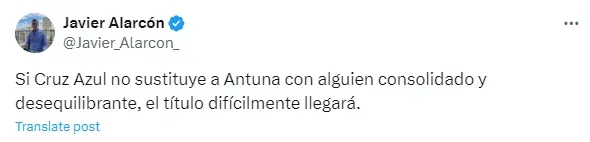 Publicación de Javier Alarcón