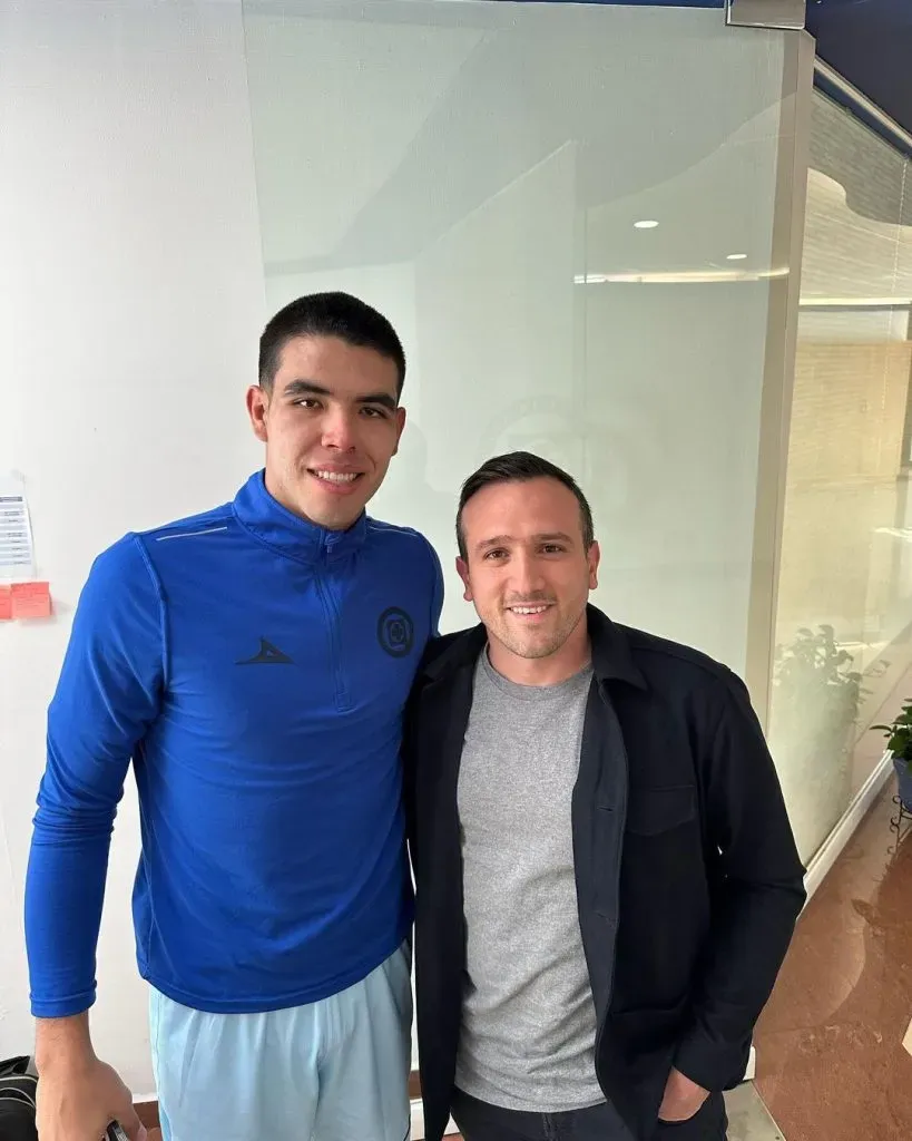 Jerónimo Amione junto a Luis Jiménez en Cruz Azul (@amione19)