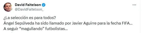 Tuit de David Faitelson