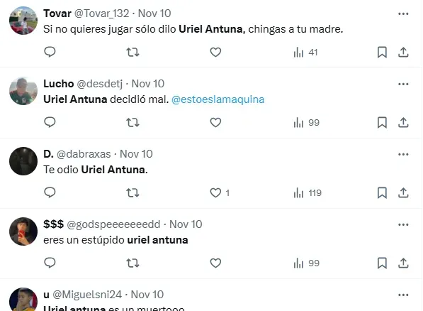 Comentarios de fanáticos de Tigres