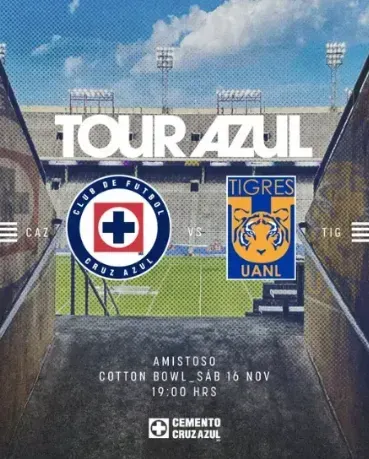 Cruz Azul vs. Tigres en Estados UNidos