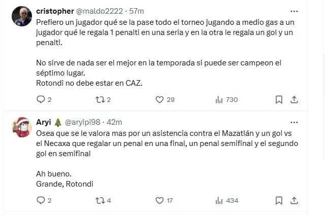 Mensajes de la afición de Cruz Azul