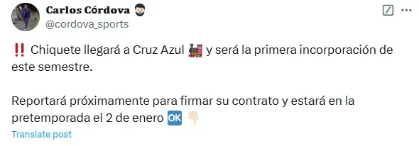 Información de Carlos Córdova