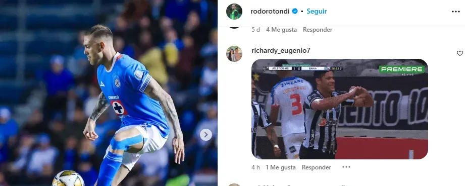 Reacciones de la afición brasileña en el IG de Rotondi