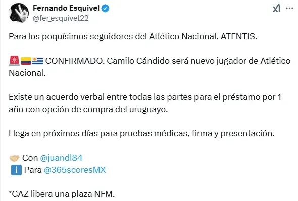 Información de Fernando Esquivel