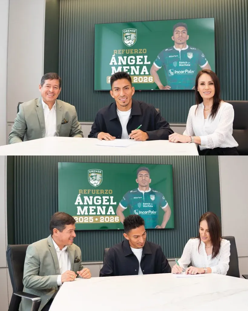 Ángel Mena fichó por un equipo tras ofrecerse en redes sociales (@Orense_SC)
