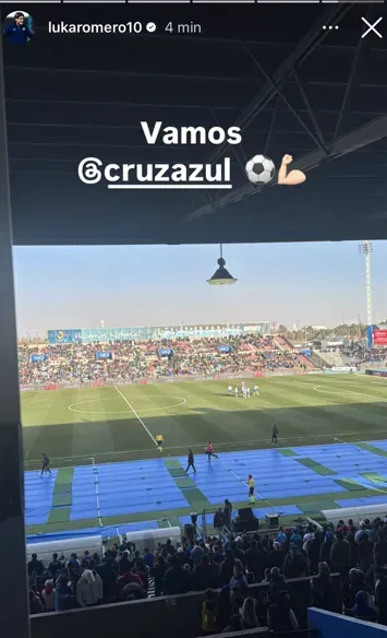 Publicación de Romero en Instagram