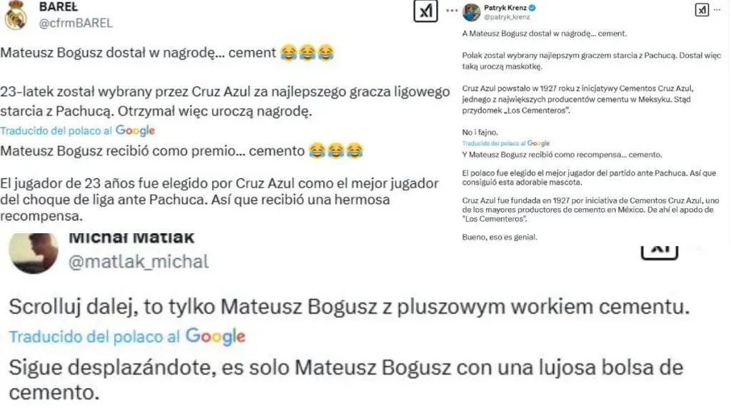La reacción en Polonia tras el Costalito que recibió Mateusz Bogusz (X)