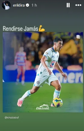 Mensaje de Erik Lira en IG