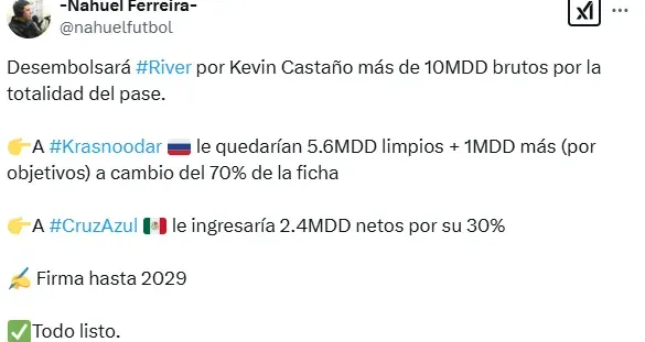 Información de Nahuel Ferreira