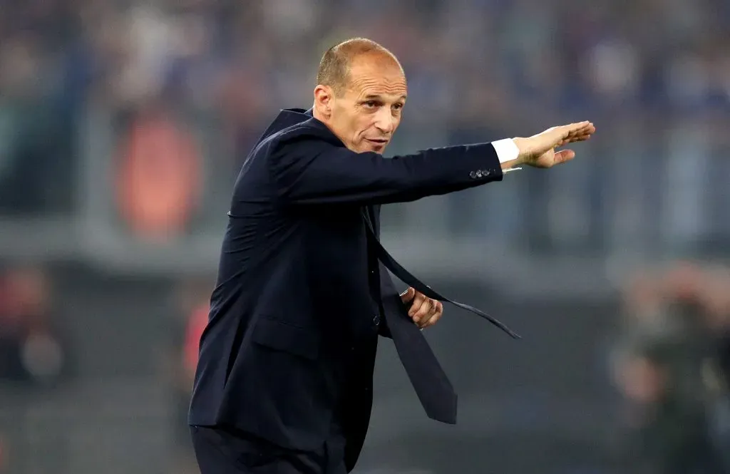 Allegri en un partido con la Juventus (Getty)