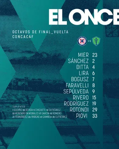 Vicente Sánchez sale con lo mejor que tiene.