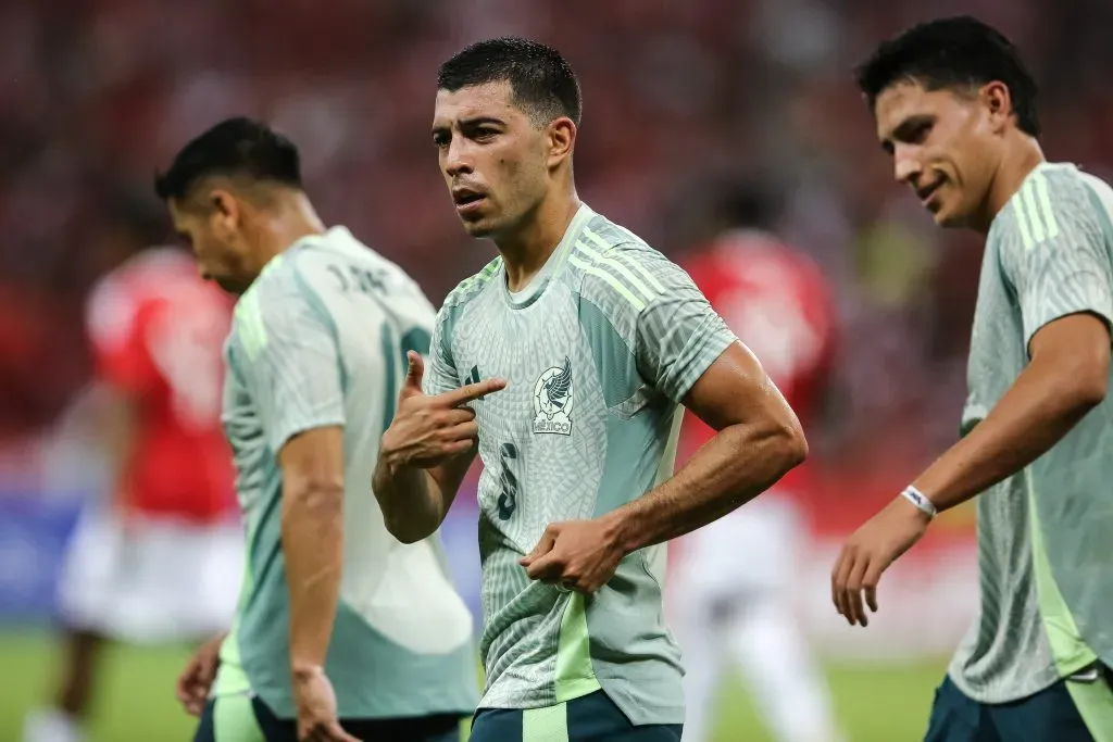 Erik Lira marcó un gol con el Tri en el amistoso disputado frente a Internacional de Porto Alegre. (Getty Images)
