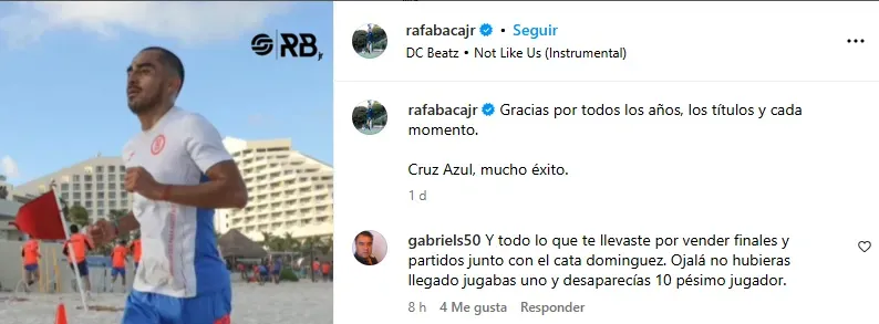 Instagram de Rafael Baca