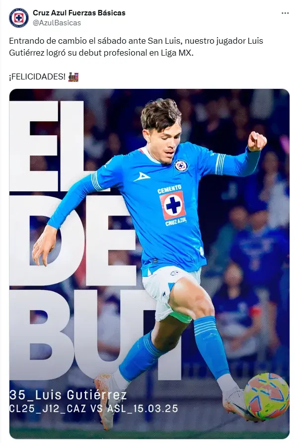 El nuevo talento que apareció en Cruz Azul ante Atlético San Luis y acapara la atención. Lado.mx El nuevo talento que apareció en Cruz Azul ante Atlético San Luis y acapara la atención. Noticias en tiempo real